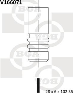 BGA V166071 - Випускний клапан autozip.com.ua