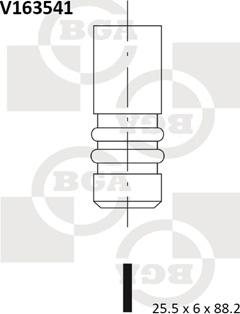 BGA V163541 - Випускний клапан autozip.com.ua