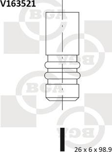 BGA V163521 - Випускний клапан autozip.com.ua