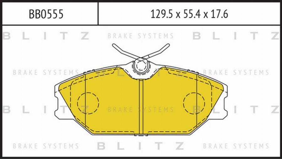 Blitz BB0555 - Гальмівні колодки, дискові гальма autozip.com.ua