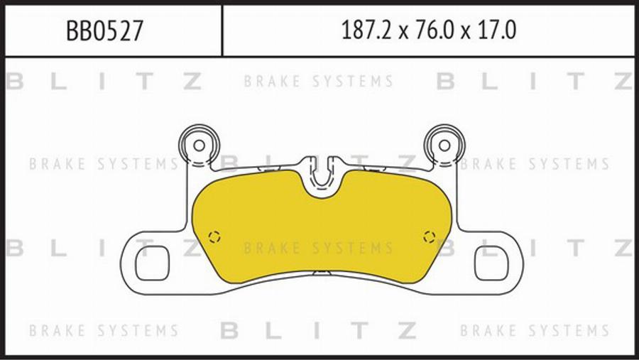 Blitz BB0527 - Гальмівні колодки, дискові гальма autozip.com.ua