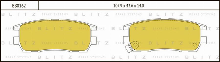 Blitz BB0162 - Комплект зчеплення autozip.com.ua