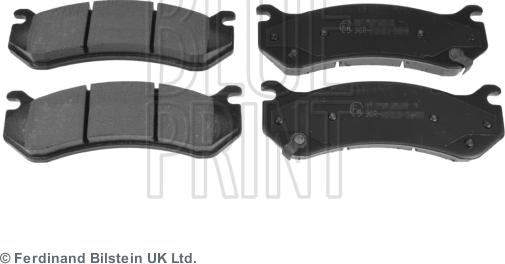 Blue Print ADA104254 - Гальмівні колодки, дискові гальма autozip.com.ua