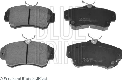 Blue Print ADA104201 - Гальмівні колодки, дискові гальма autozip.com.ua