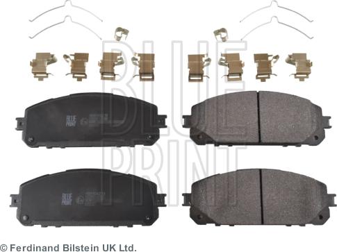 Blue Print ADA104279 - Гальмівні колодки, дискові гальма autozip.com.ua