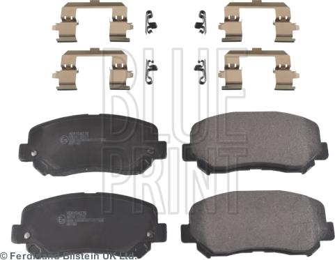 Blue Print ADA104276 - Гальмівні колодки, дискові гальма autozip.com.ua