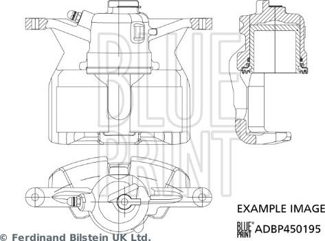 Blue Print ADBP450195 - Гальмівний супорт autozip.com.ua