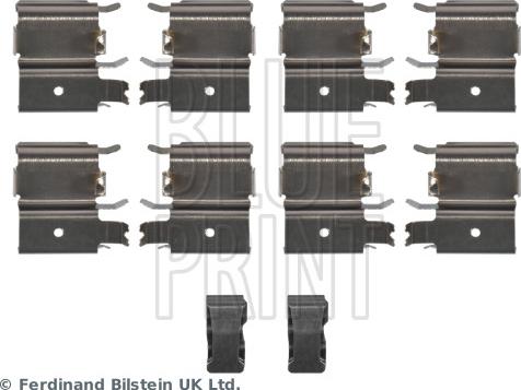 Blue Print ADBP480026 - Комплектуючі, колодки дискового гальма autozip.com.ua