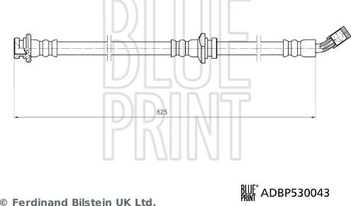 Blue Print ADBP530043 - Гальмівний шланг autozip.com.ua