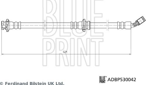 Blue Print ADBP530042 - Гальмівний шланг autozip.com.ua