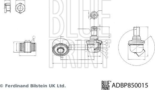 Blue Print ADBP850015 - Тяга / стійка, стабілізатор autozip.com.ua