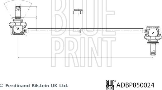 Blue Print ADBP850024 - Тяга / стійка, стабілізатор autozip.com.ua