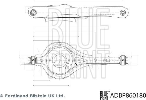 Blue Print ADBP860180 - Важіль незалежної підвіски колеса autozip.com.ua