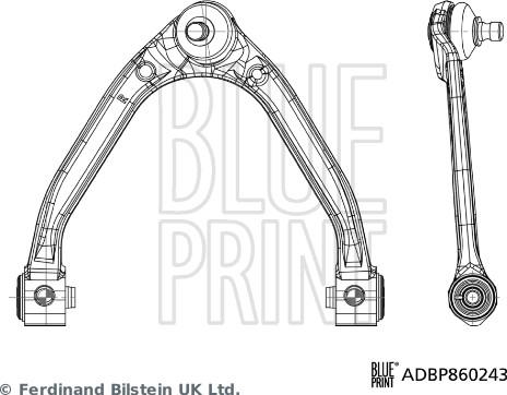 Blue Print ADBP860243 - Важіль незалежної підвіски колеса autozip.com.ua