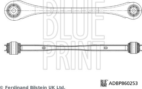 Blue Print ADBP860253 - Важіль незалежної підвіски колеса autozip.com.ua