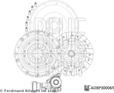 Blue Print ADBP300065 - Комплект зчеплення autozip.com.ua