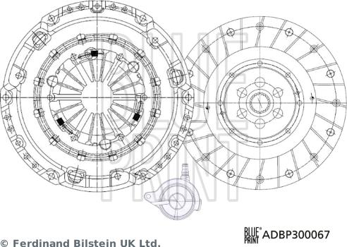 Blue Print ADBP300067 - Комплект зчеплення autozip.com.ua