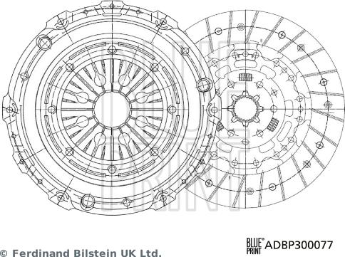 Blue Print ADBP300077 - Комплект зчеплення autozip.com.ua