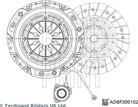 Blue Print ADBP300102 - Комплект зчеплення autozip.com.ua