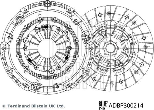 Blue Print ADBP300214 - Комплект зчеплення autozip.com.ua