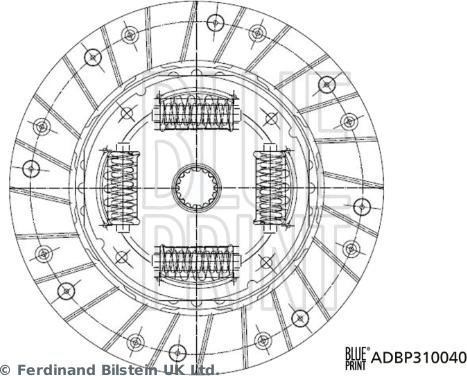 Blue Print ADBP310040 - Комплект зчеплення autozip.com.ua