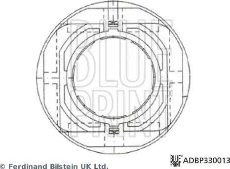 Blue Print ADBP330013 - Вичавний підшипник autozip.com.ua