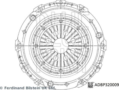 Blue Print ADBP320009 - Нажимной диск зчеплення autozip.com.ua