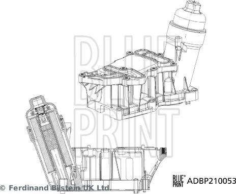 Blue Print ADBP210053 - Корпус, масляний фільтр autozip.com.ua