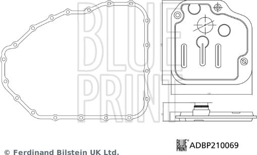 Blue Print ADBP210069 - Гідрофільтри, автоматична коробка передач autozip.com.ua
