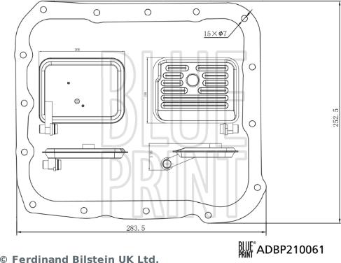 Blue Print ADBP210061 - Гідрофільтри, автоматична коробка передач autozip.com.ua