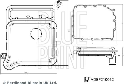 Blue Print ADBP210062 - Гідрофільтри, автоматична коробка передач autozip.com.ua