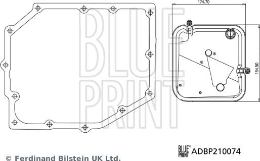 Blue Print ADBP210074 - Гідрофільтри, автоматична коробка передач autozip.com.ua