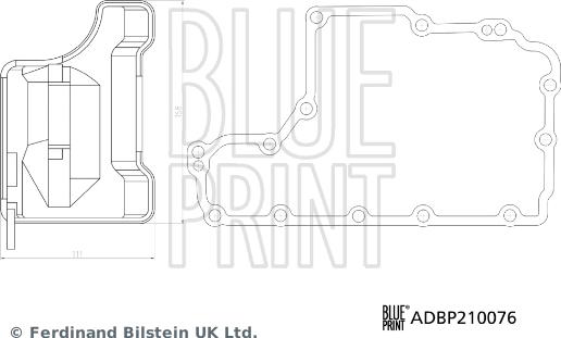 Blue Print ADBP210076 - Гідрофільтри, автоматична коробка передач autozip.com.ua