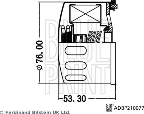 Blue Print ADBP210077 - Масляний фільтр autozip.com.ua