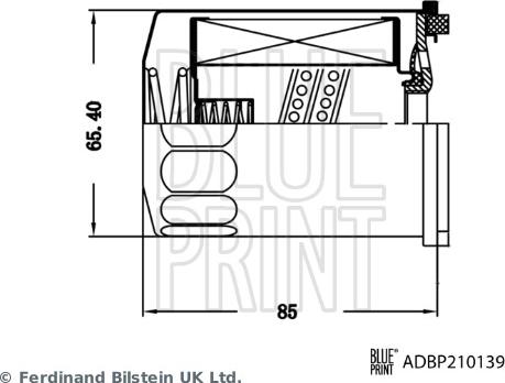 Blue Print ADBP210139 - Гідрофільтри, автоматична коробка передач autozip.com.ua