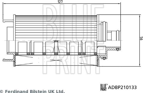 Blue Print ADBP210133 - Масляний фільтр autozip.com.ua