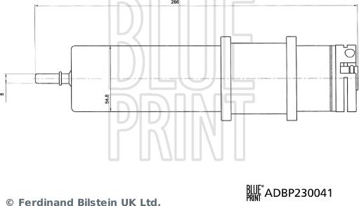 Blue Print ADBP230041 - Паливний фільтр autozip.com.ua