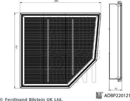 Blue Print ADBP220121 - Повітряний фільтр autozip.com.ua