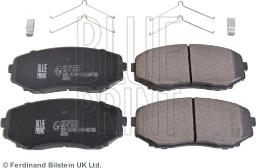 Blue Print ADC44291 - Гальмівні колодки, дискові гальма autozip.com.ua