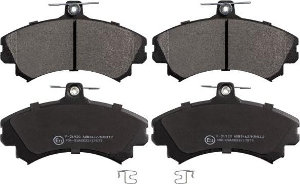 Blue Print ADC44251 - Гальмівні колодки, дискові гальма autozip.com.ua