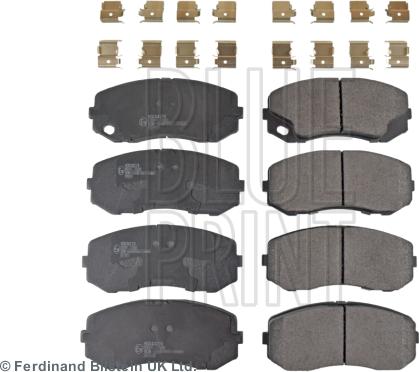 Blue Print ADC44274 - Гальмівні колодки, дискові гальма autozip.com.ua