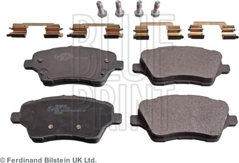 Blue Print ADF124207 - Гальмівні колодки, дискові гальма autozip.com.ua