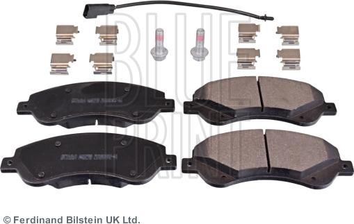 Blue Print ADF124219 - Гальмівні колодки, дискові гальма autozip.com.ua