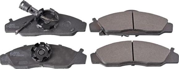 Blue Print ADG04241 - Гальмівні колодки, дискові гальма autozip.com.ua