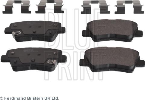 Blue Print ADG042160 - Гальмівні колодки, дискові гальма autozip.com.ua