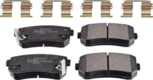 Blue Print ADG042119 - Гальмівні колодки, дискові гальма autozip.com.ua