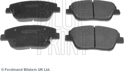 Blue Print ADG042133 - Гальмівні колодки, дискові гальма autozip.com.ua