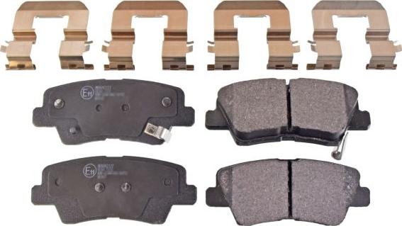 Blue Print ADG042127 - Гальмівні колодки, дискові гальма autozip.com.ua