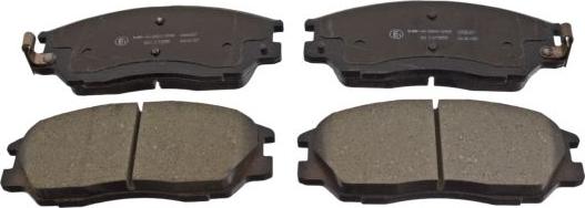 Blue Print ADG04272 - Гальмівні колодки, дискові гальма autozip.com.ua