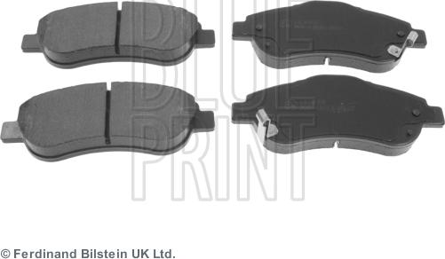 Blue Print ADH24275 - Гальмівні колодки, дискові гальма autozip.com.ua